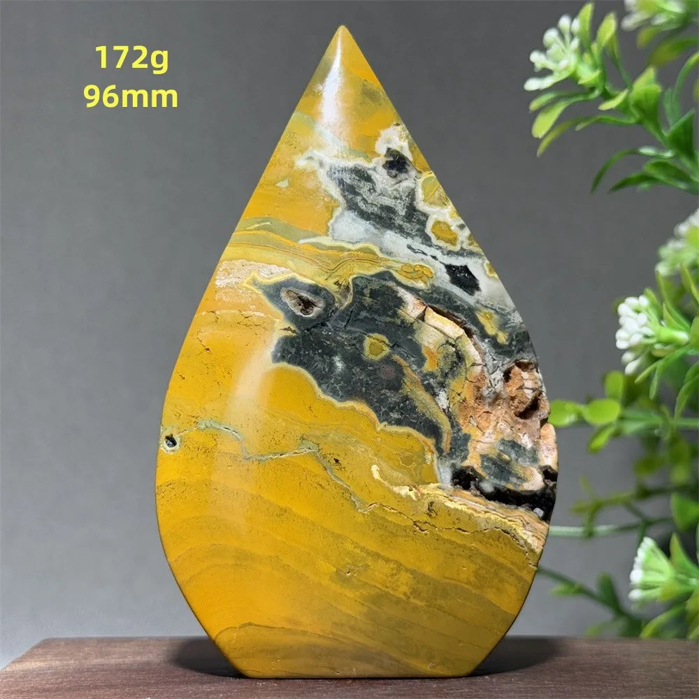 Natural Ancient Ocean Jasper Crystalline Cluster Free Form Torch Mineral Rock Spirit Energy Witchcraft Healing Home Decor Gift