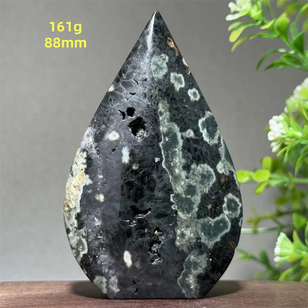 Natural Ancient Ocean Jasper Crystalline Cluster Free Form Torch Mineral Rock Spirit Energy Witchcraft Healing Home Decor Gift