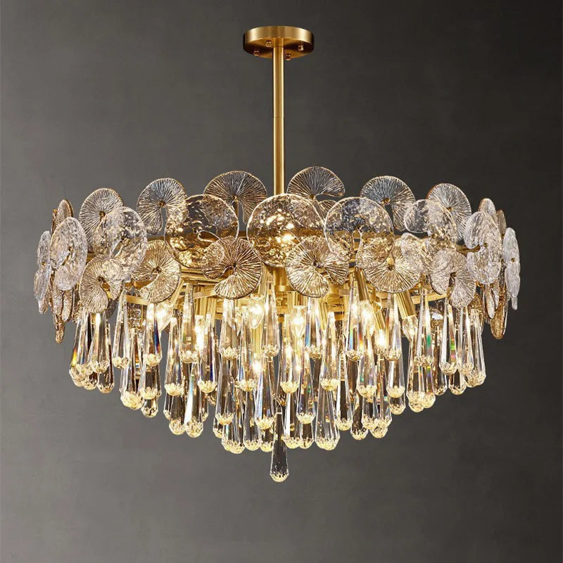 Living Room Luxury Crystal Chandelier Home Decor Items Lustre Modern Ceiling Chandeliers Lights Led Ceiling Light Chandelier