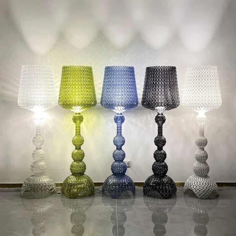 Italian Design Creative Floor Lamp Hollow Acrylic Modern Standing Light for Living Room Bedroom Home Decor LED