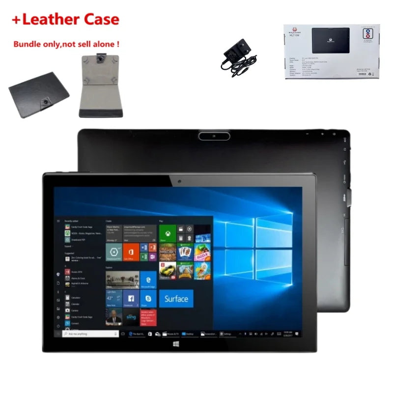 10.1" Windows 10 Pro Tablet PC Intel Celeron N4000 64bit Quad Core Dual Camear 4GB DDR 32GB ROM 1280 x 800 IPS HD-MI Port