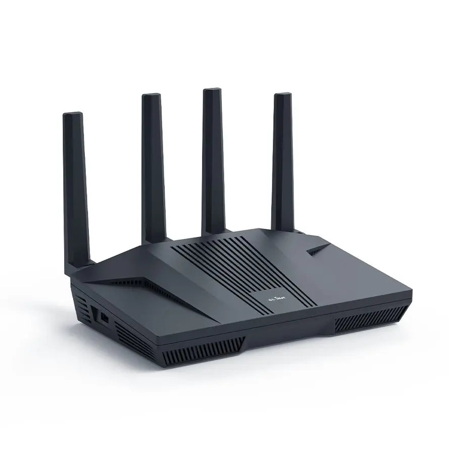 GL.iNet GL-MT6000 (Flint 2) WiFi 6 High Speed Gaming Routers for Wireless Internet, 2 x 2.5G Ethernet Ports, VPN WiFi Router
