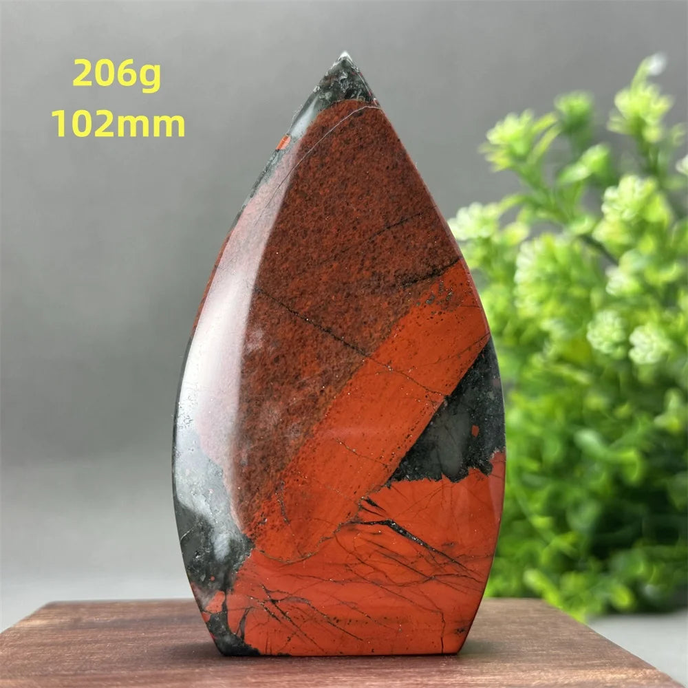 Natural Beautiful Blood Stone Free Form Torch Reiki Healing Energy Spiritual Meditation Witchcraft Exorcism Home Decor