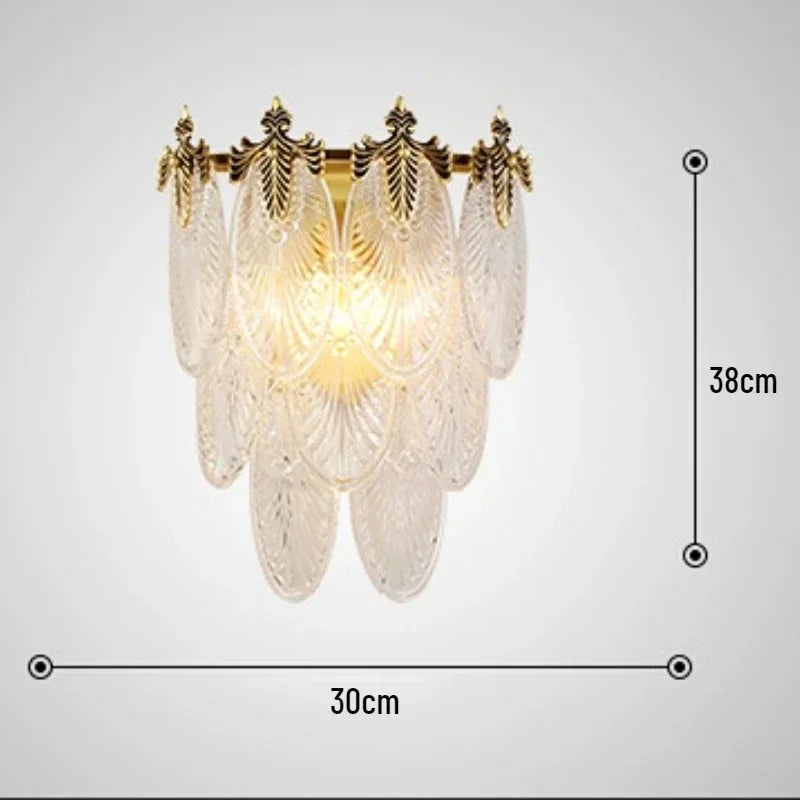 Modern Leaves Glass Ceiling Hanging Chandeliers Led Round Pendant Lights For Living Dining Room Bedroom Lamps Home Decor Lustre
