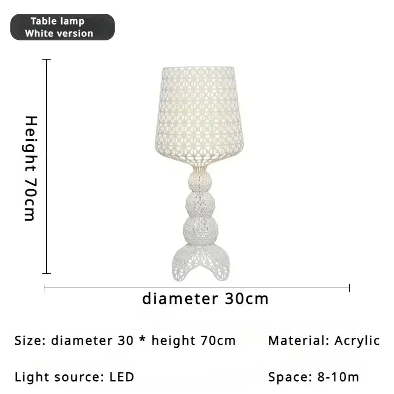 Italian Design Creative Floor Lamp Hollow Acrylic Modern Standing Light for Living Room Bedroom Home Decor LED