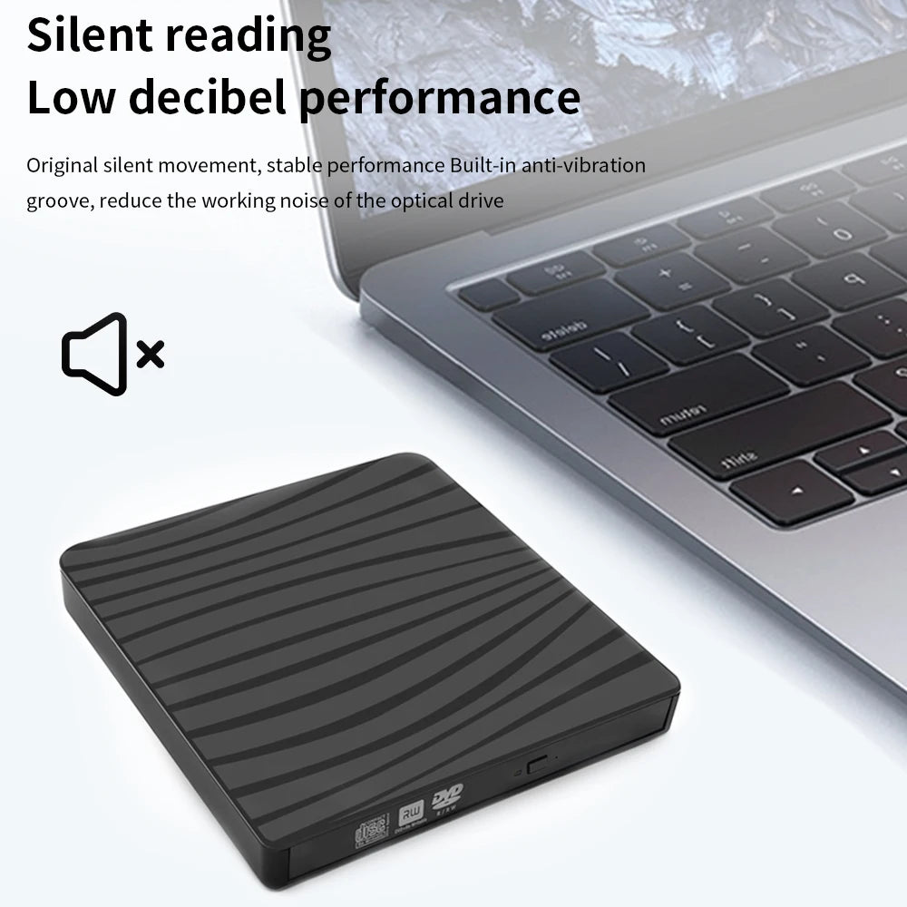 TISHRIC External DVD Drive Type C/USB 3.0 Player DVD/CD-ROM Reader Writer Burner For Macbook Laptop Dvd portatil Burner