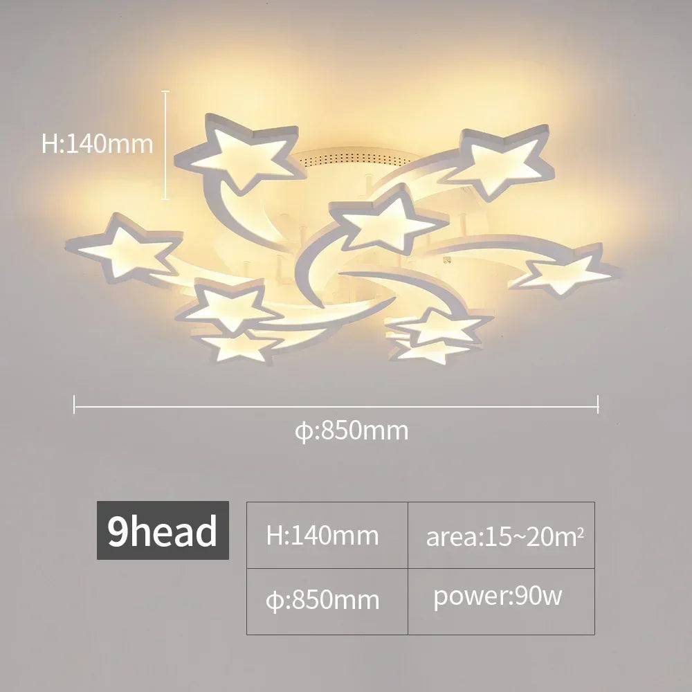 Modern Minimalist High-end LED Ceiling Chandeliers Flower Creative Pendant Lamps Design Bedroom Dinning Home Decor Light Fixture