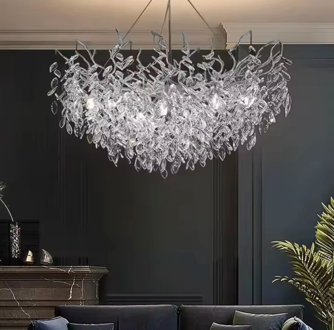Modern Luxury Home Decor Crystal Chandelier For Kitchen Island Dining Tables Living Rooms Pendant Lamps Indoor Lighting Fixture