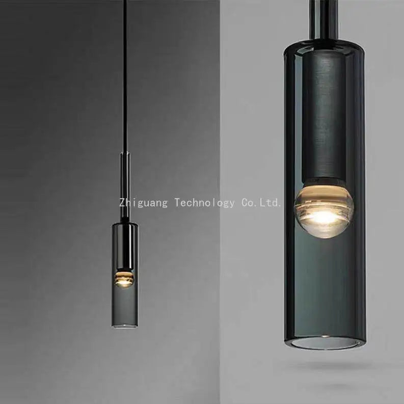 Nordic Minimalist LED Glass Chandelier Ceiling Pendant Lamp Bedroom Bedside Bar Counter Home Decor Lighting Fixtures