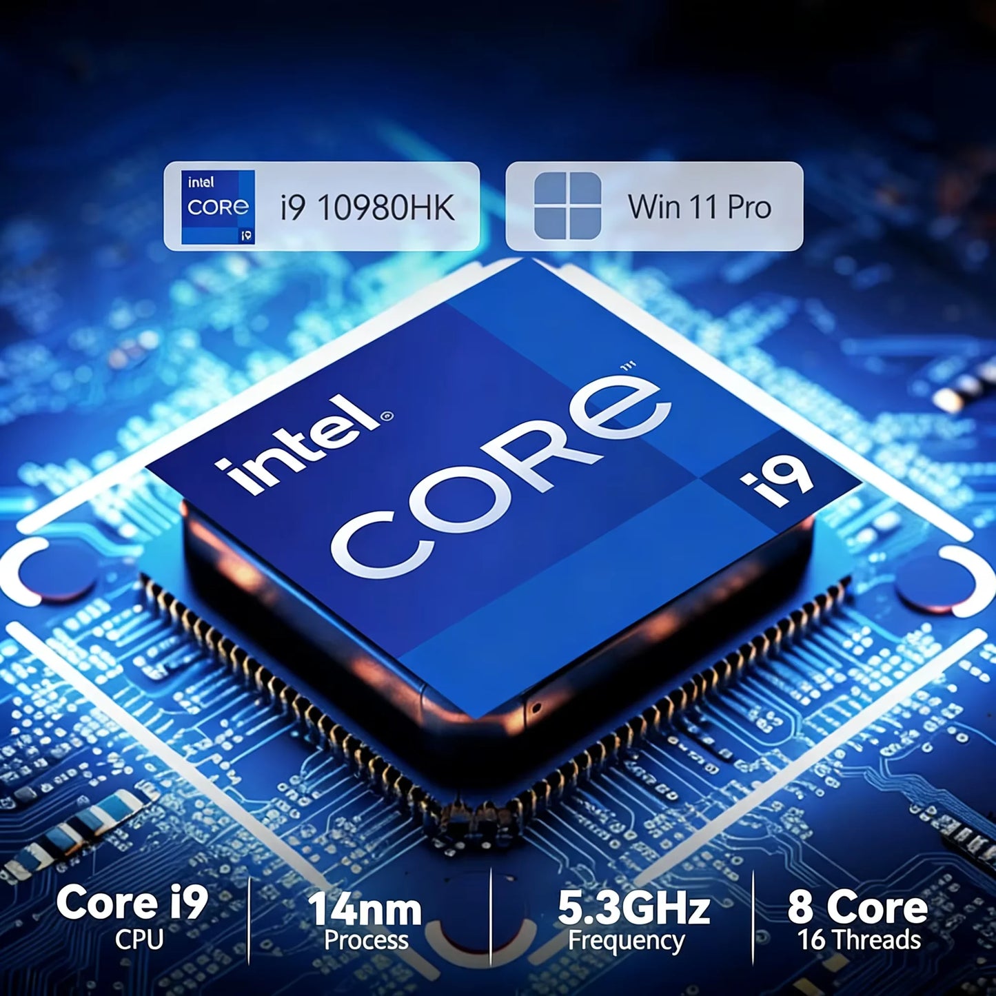 Core i9-10980 Gaming Office Laptop | 16GB RAM | 1TB 2TB SSD | 1080P FHD | Fingerprint Unlock | Excellent Cost Performance and Pe