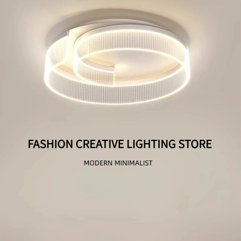 Modern Minimalist LED Ceiling Chandeliers Lamps Cream Eye Protection Pendant Lights Home Decor Bedroom Dinning Lighting Fixtures