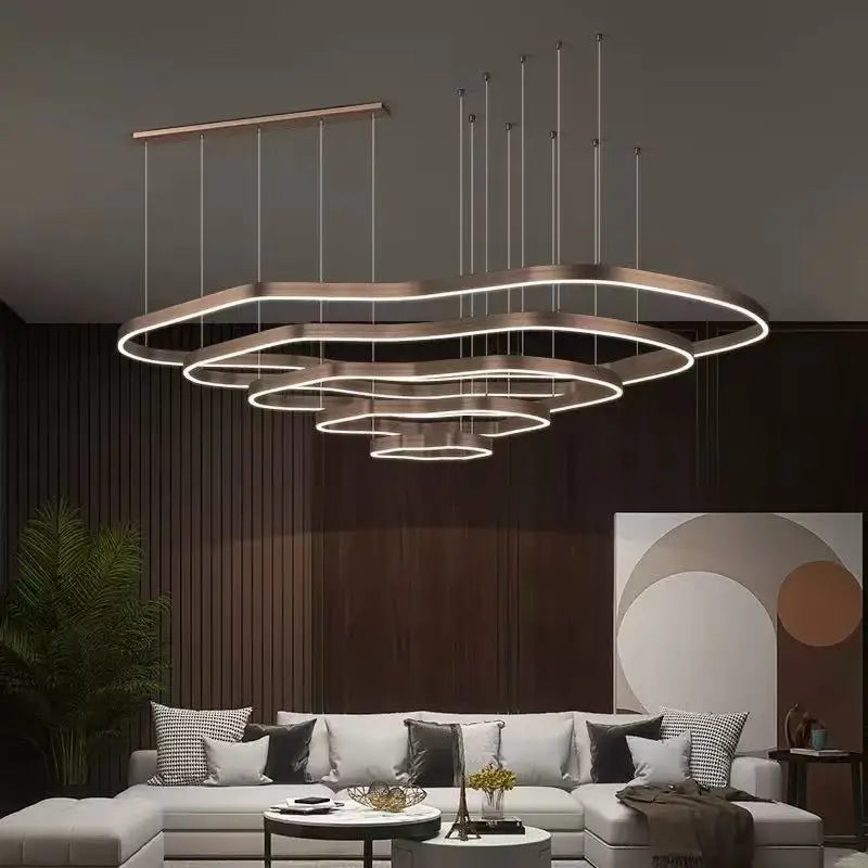 Nordic Simple Led Pendant Lights for Living Dining Room Coffee Tables Hotel Bedroom Chandeliers Home Decor Hanging Light Fixture