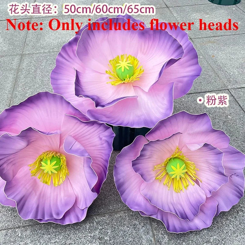3PCS Large Paper Flowers Giant Artificial Flower Wedding Decoration Customized Artificial Flower Window Display Party Home Decor