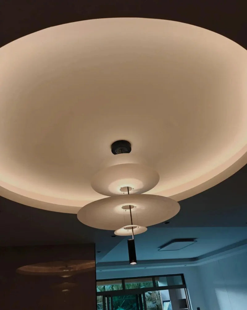 Nordic Flying Saucer LED Chandelier Personality Home Decor Hanging Lamp Dining Table Bar Living Room Artistic UFO Pendant Lamp
