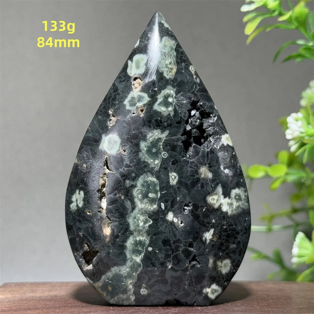 Natural Ancient Ocean Jasper Crystalline Cluster Free Form Torch Mineral Rock Spirit Energy Witchcraft Healing Home Decor Gift