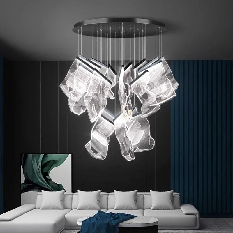 Modern home decor led lights pendant light lamps forstaircase Chandeliers for living room hanging light indoor lighting