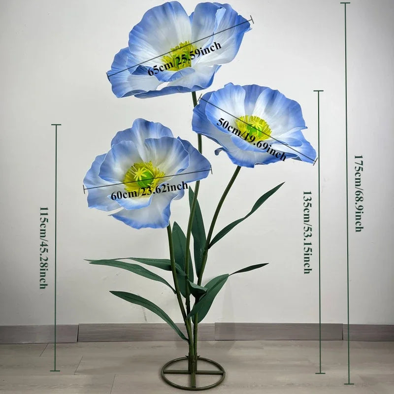 3PCS Large Paper Flowers Giant Artificial Flower Wedding Decoration Customized Artificial Flower Window Display Party Home Decor