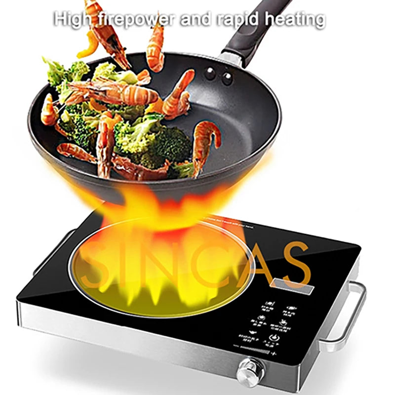 110V-220V High-power 2200W Electric Ceramic Stove Intelligent Induction Cooker Electromagnetic Stove Adjustable Temperature