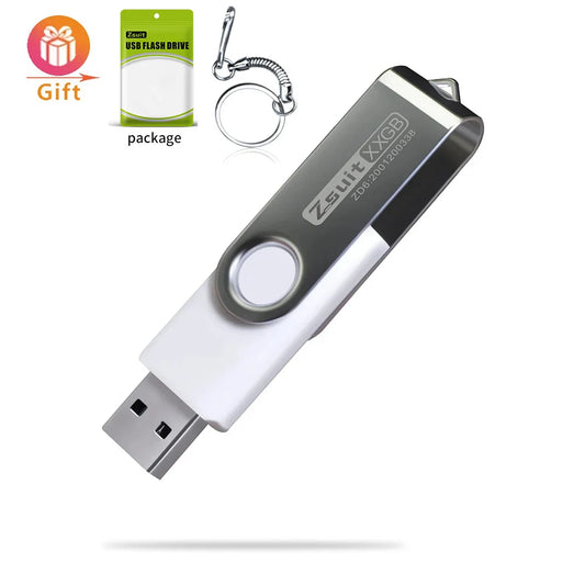 Zsuit 10 Pcs Free Custom USB Flash Drives 4GB 8GB 16GB Pen Drive 32GB 64GB 128GB USB Sticks Pendrive 512MB Gift Memory Stick USB