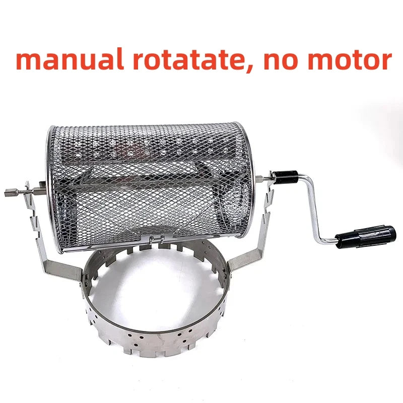 manual use or electric use stainless steel coffee bean nuts roaster baking machine