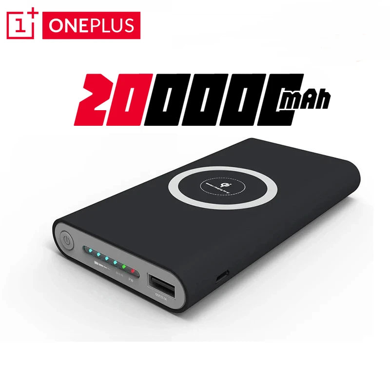 Oneplus Magnetic Power Bank Super Thin Wireless 200000mah High Capacity Backup Battery Two-way Fast Charger For iPhone Xiaomi