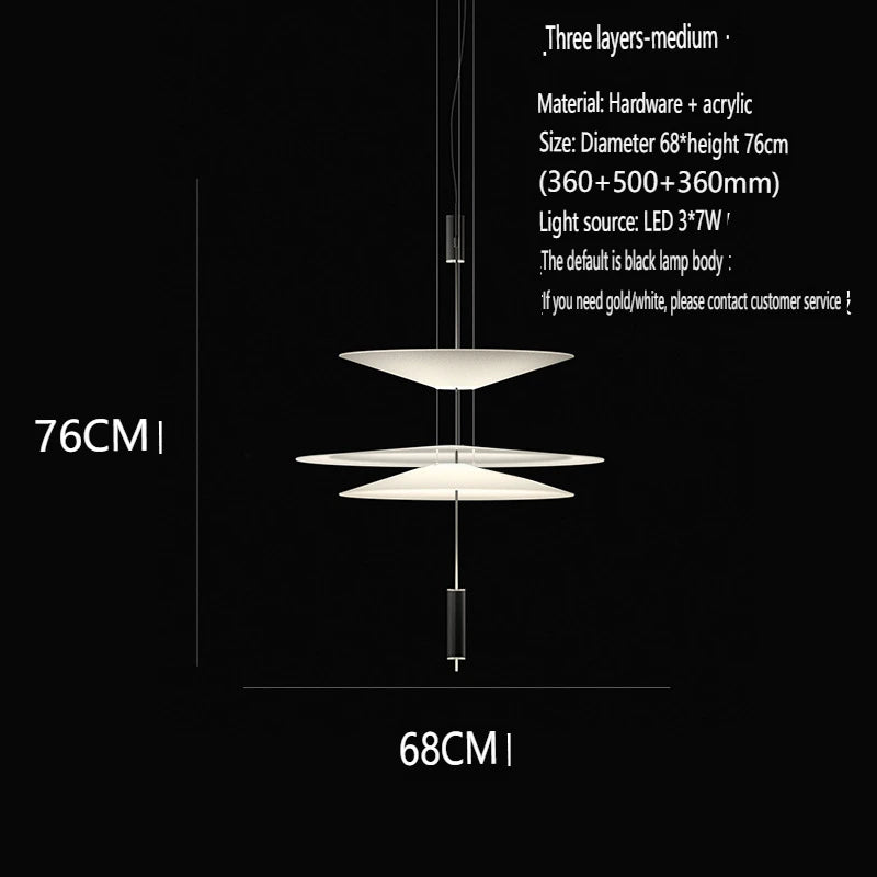 Nordic Flying Saucer LED Chandelier Personality Home Decor Hanging Lamp Dining Table Bar Living Room Artistic UFO Pendant Lamp