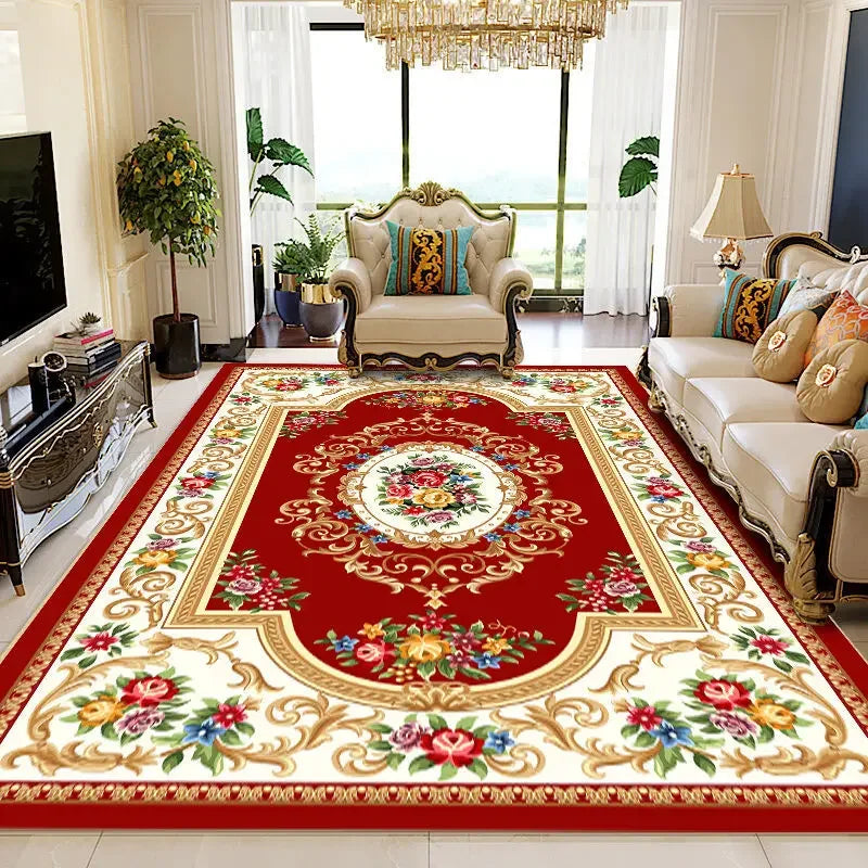 Luxury Carpets for Living Room 160x230 Flannel Customizable Soft Rugs European Bedroom Decor Home Alfombra Plush Non-slip Mat
