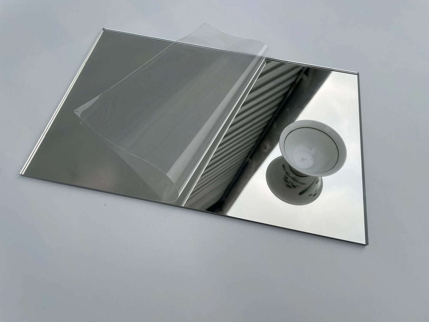5mm Silver Acrylic Square Mirror Non Glass Safe Tray For Home Decor,Wedding Table Candle Centerpiece,Photographic Background