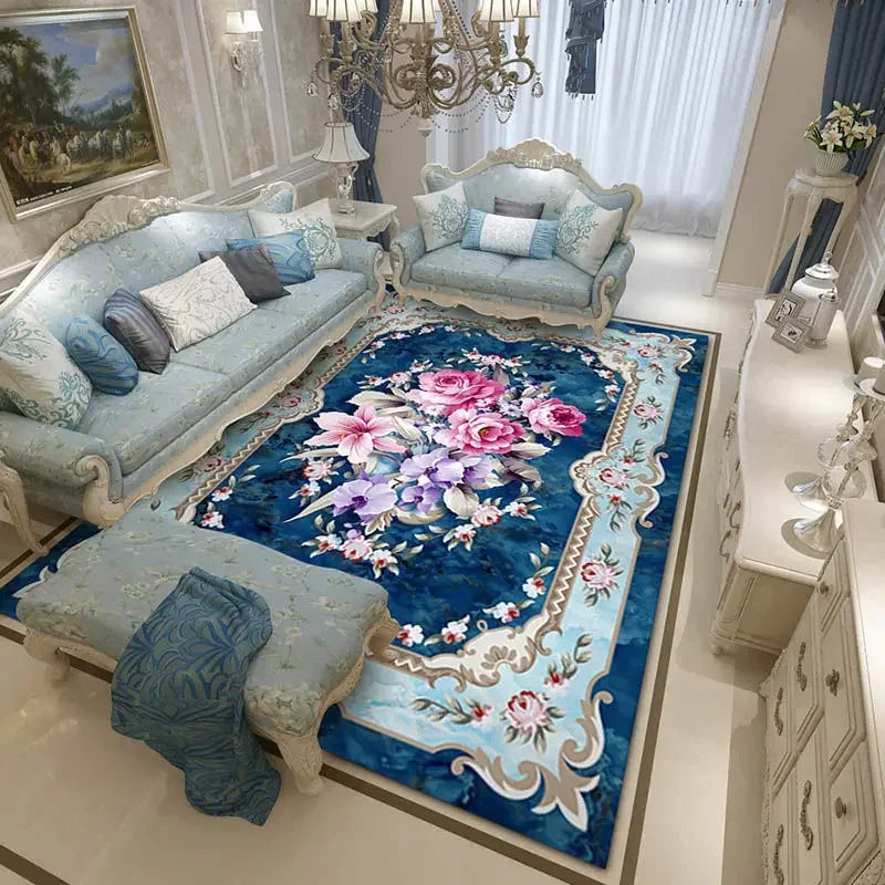 Luxury Carpets for Living Room 160x230 Flannel Customizable Soft Rugs European Bedroom Decor Home Alfombra Plush Non-slip Mat