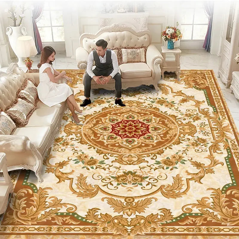 Luxury Carpets for Living Room 160x230 Flannel Customizable Soft Rugs European Bedroom Decor Home Alfombra Plush Non-slip Mat