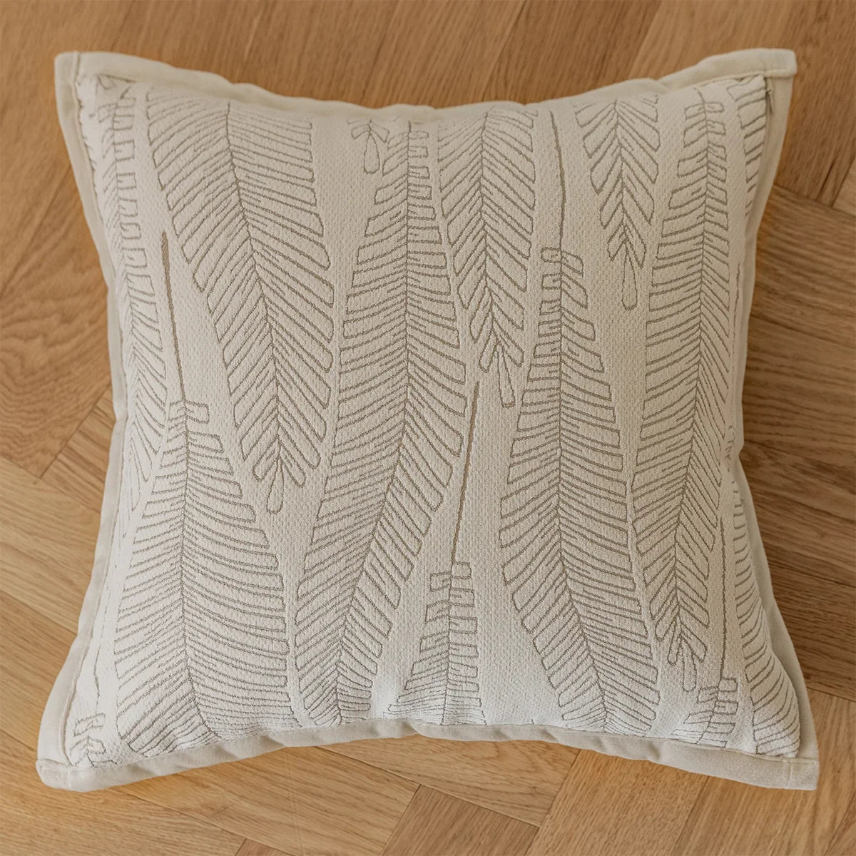 French Cream Style Pillow Covers Decorative Ins Plant Jacquard Cushion Cover 45*45 Home Decor Living Room Decoration Pillowcases