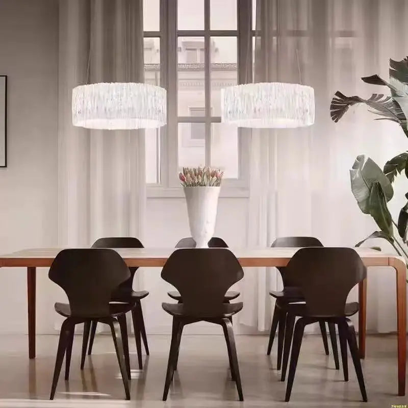 Italy Restaurant High-end Accordion LED Pendant Lights Personality Art for Living Room Chandelier Bedroom Home Decor Lamp Design