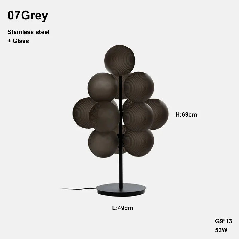 Simple Design Grape Lamp Series Personality Home Decor Elegant Creative Ripple Ball Lights Ceiling Chandelier For Living Room