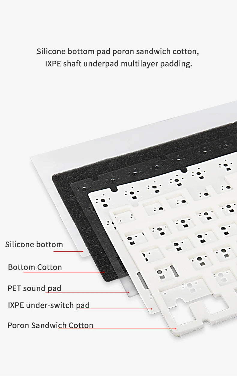 AJAZZ AK820 Wireless Gaming Mechanical Keyboard Hot Swap,75% Layout,Swappable Switch,Tri-mode Connectivity Esport Game Keyboard
