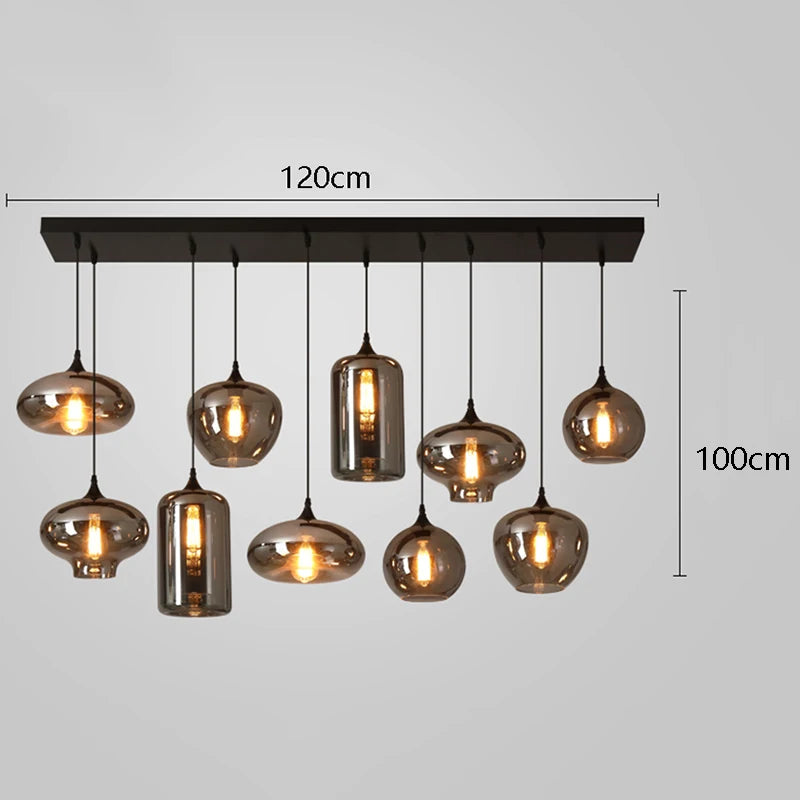 LED Pendant Light Modern High-end Restaurant Cup Transparent Glass for Living Room Chandelier Bedroom Home Decor Art Lamp Design