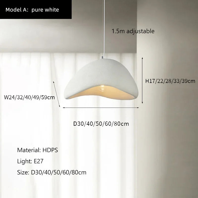Wabi Sabi Ceiling Chandelier Living Dining Room Nordic Pendant Lights Lustre E27 Bar Loft Suspend Lamps Home Decor Hanging Light