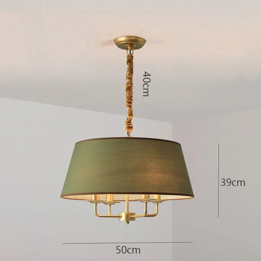 American Retro Living Room Pendant Lights Home Decor Hanging Lamp Dining Room Modern Led Light Fixtures Suspension Luminaire
