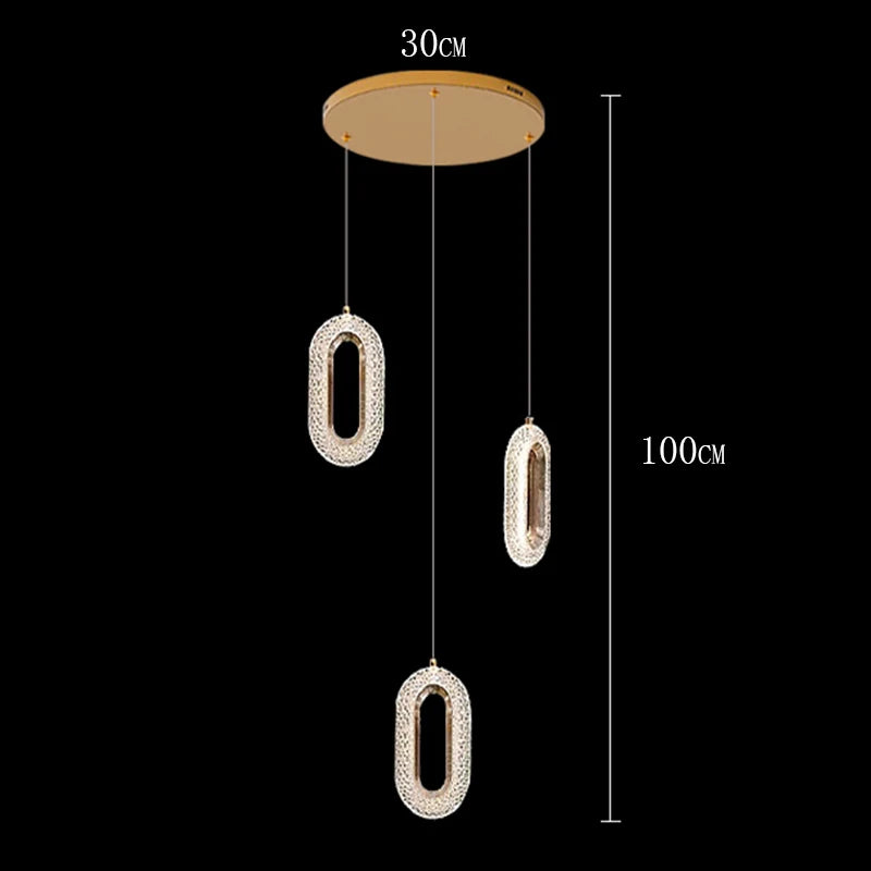 Modern home decor ring led lights pendant light lamps for living room Chandeliers for dining room hanging light indoor lighting