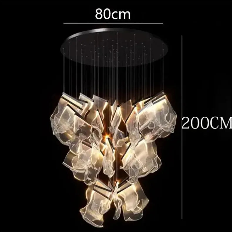 Modern home decor led lights pendant light lamps forstaircase Chandeliers for living room hanging light indoor lighting