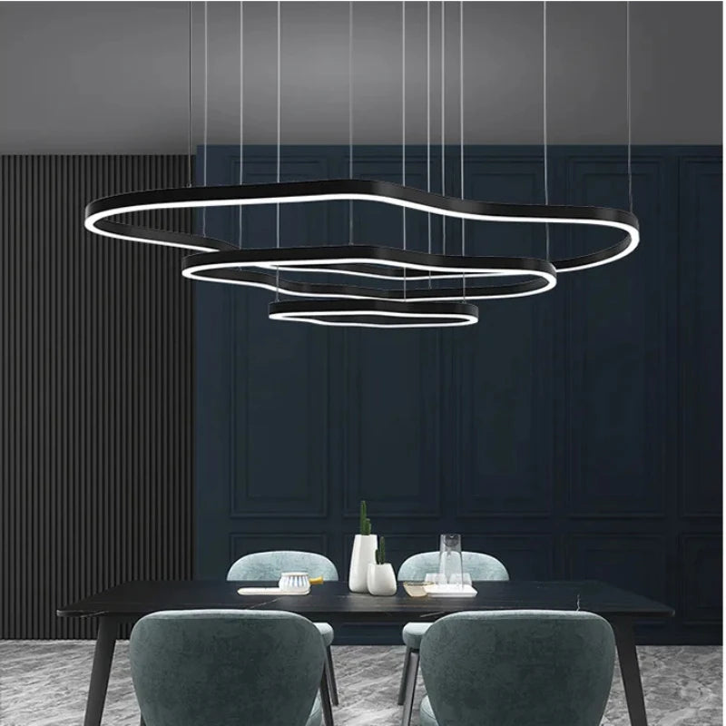 Nordic Simple Led Pendant Lights for Living Dining Room Coffee Tables Hotel Bedroom Chandeliers Home Decor Hanging Light Fixture