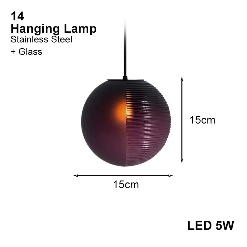 Simple Design Grape Lamp Series Personality Home Decor Elegant Creative Ripple Ball Lights Ceiling Chandelier For Living Room