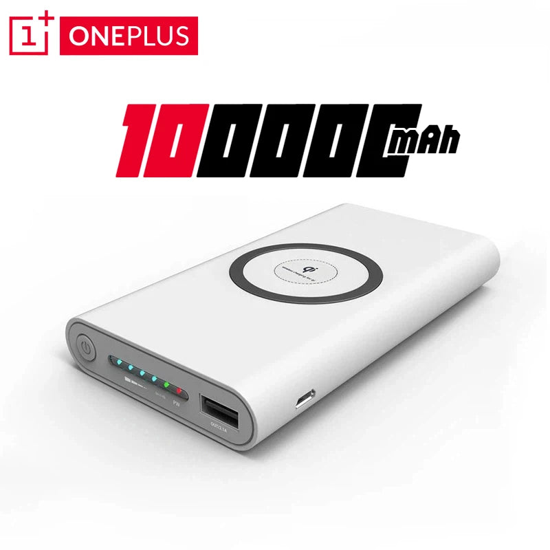 Oneplus Magnetic Power Bank Super Thin Wireless 200000mah High Capacity Backup Battery Two-way Fast Charger For iPhone Xiaomi