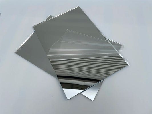 5mm Silver Acrylic Square Mirror Non Glass Safe Tray For Home Decor,Wedding Table Candle Centerpiece,Photographic Background