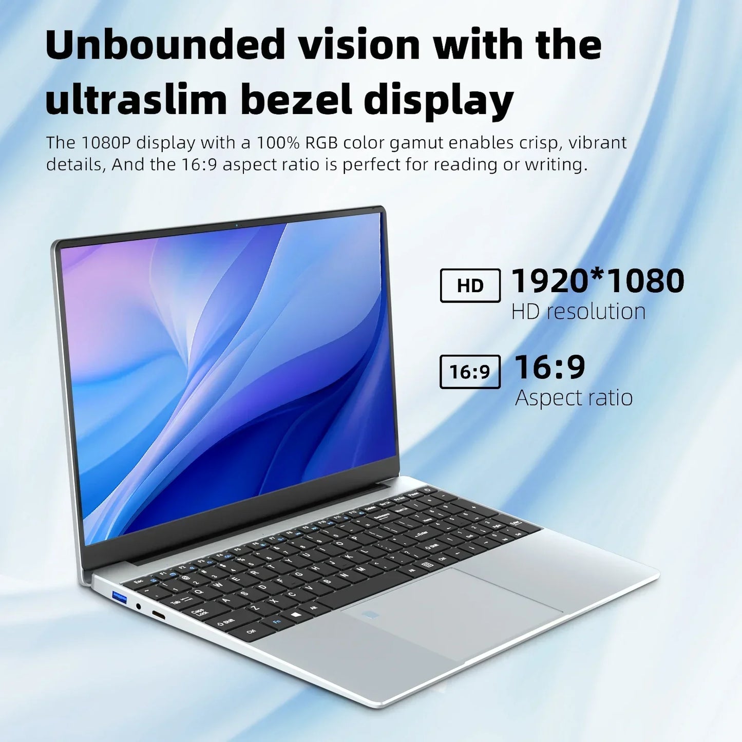 Trendy 15.6 Inch Intel N95 Portable Laptop Windows 11 Notebook 32GB DDR4 2TB SSD Backlit Fingerprint Gaming Office PC