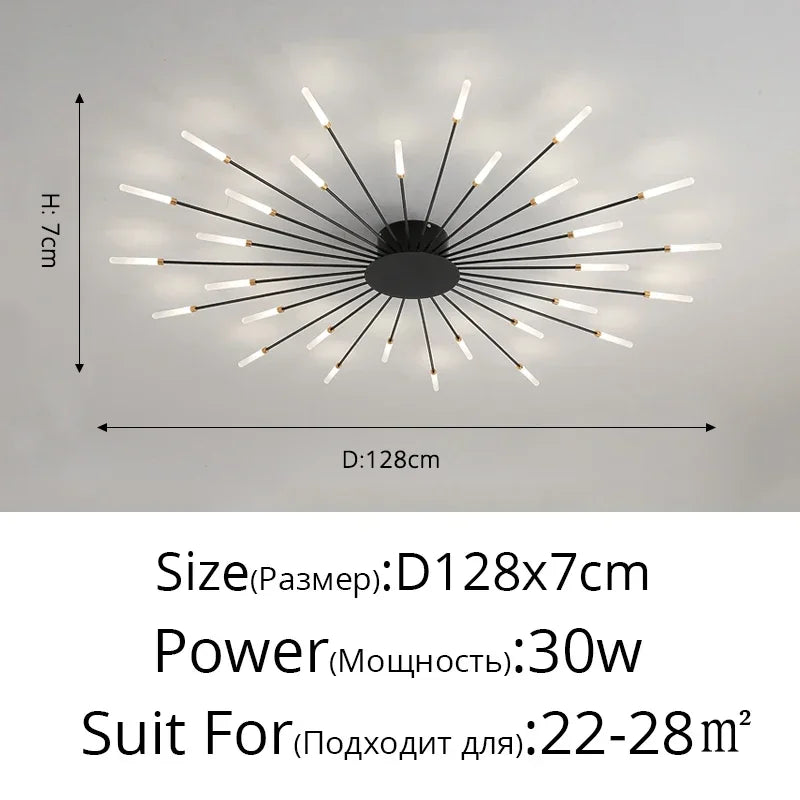 Modern Minimalist Metal Master Bedroom LED Ceiling Lamp Nordic Restaurant Dinning Room Ceiling Light Home Decor Ceiling Fixtures
