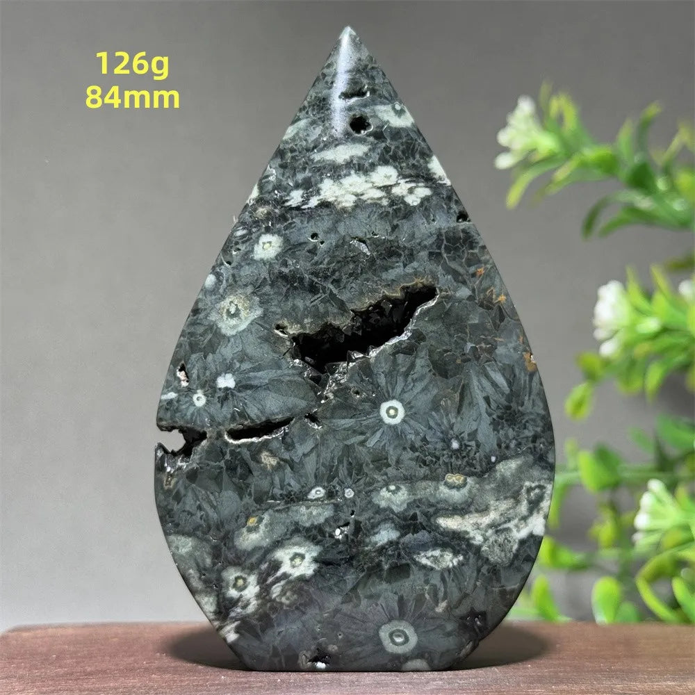 Natural Ancient Ocean Jasper Crystalline Cluster Free Form Torch Mineral Rock Spirit Energy Witchcraft Healing Home Decor Gift