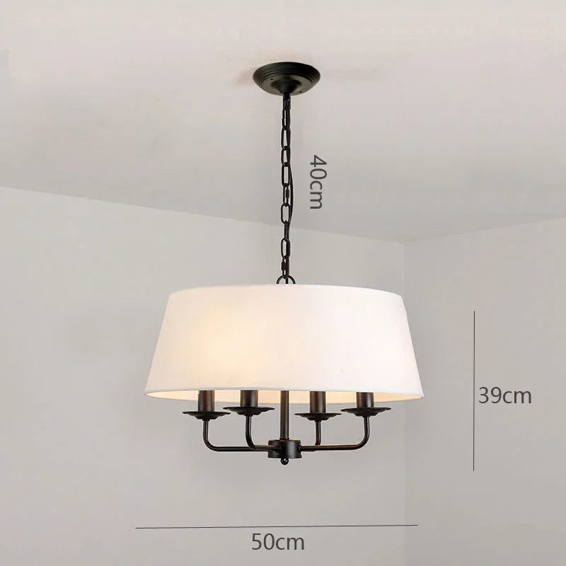 American Retro Living Room Pendant Lights Home Decor Hanging Lamp Dining Room Modern Led Light Fixtures Suspension Luminaire