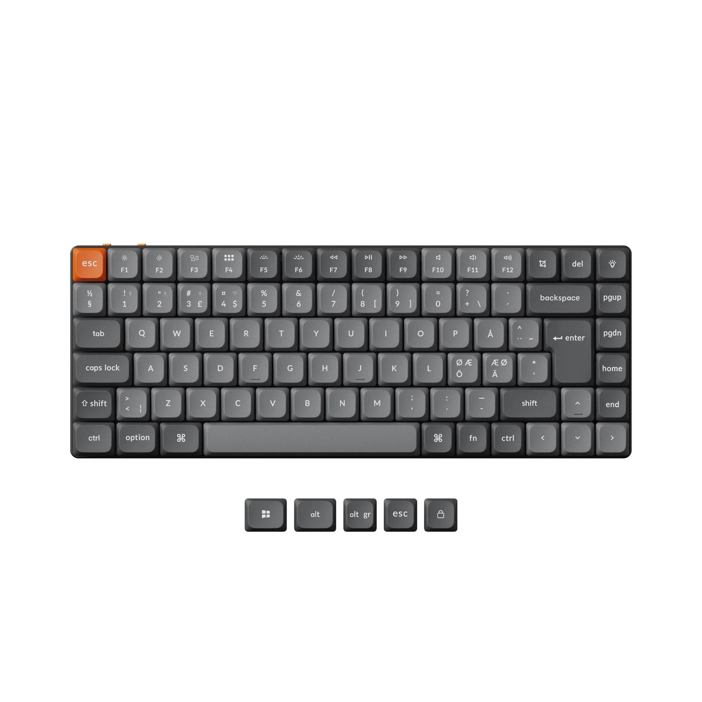 Keychron K3 Max ISO Layout QMK Wireless Custom Mechanical Keyboard Low Profile Gateron Switch Double-Shot PBT Keycap
