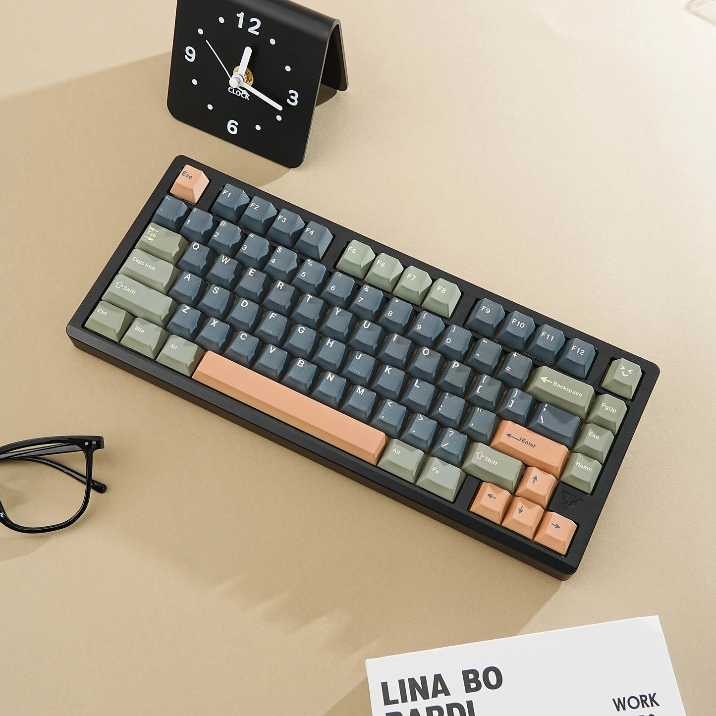 Golden Palm Dye Sub Mechanical Keyboard Keycaps Set 143 Keys German Korean Spanish Arabic French Russian ABNT-2 Big Collection