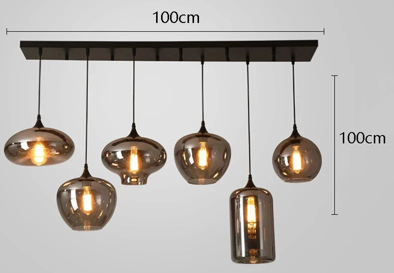 LED Pendant Light Modern High-end Restaurant Cup Transparent Glass for Living Room Chandelier Bedroom Home Decor Art Lamp Design